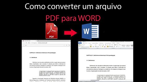 Como Converter Um Arquivo Pdf Em Word Sem Perder Formata O Na