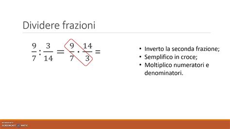 Moltiplicazione E Divisione Di Frazioni YouTube