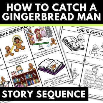 How To Catch A Gingerbread Man Story Sequence Activities Cards