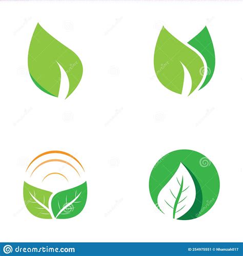 Plantilla De Icono De Logotipo De Hoja Verde Natural Ilustraci N Del