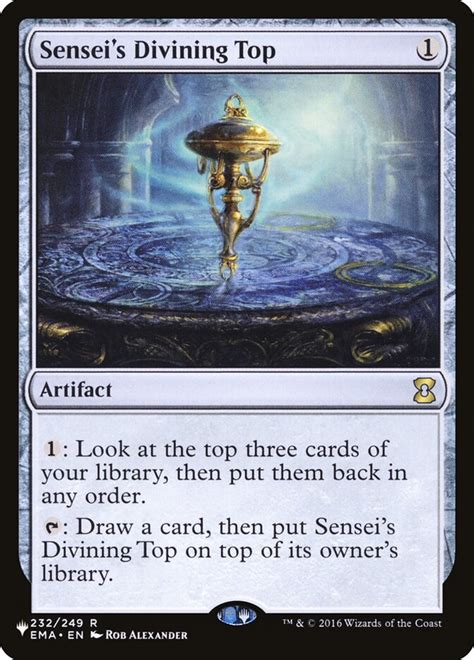 Senseis Divining Top · Eternal Masters Ema 232 · Scryfall Magic The