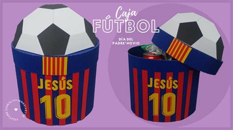 Caja BALÓN DE FÚTBOL soccer de REGALO para día del PADRE NOVIO CAJA