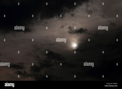 night sky with clouds Stock Photo - Alamy