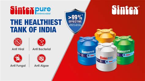 Sintex Pure The Healthiest Water Tank Of India With Antimicrobial