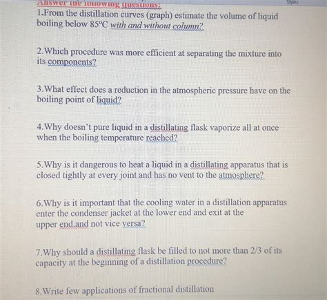 Solved Distillation Of Hexane Separation Of A Binary Chegg