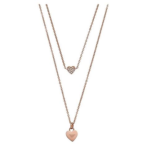 Mua Dây Chuyền Emporio Armani Rose Gold Tone Stainless Steel Chain