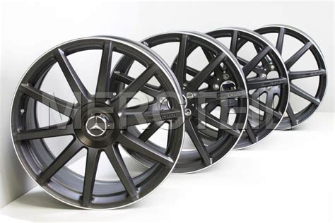 S Class S63 AMG 10 Spoke Black Matte Forged Rims 217 222 20 Inch