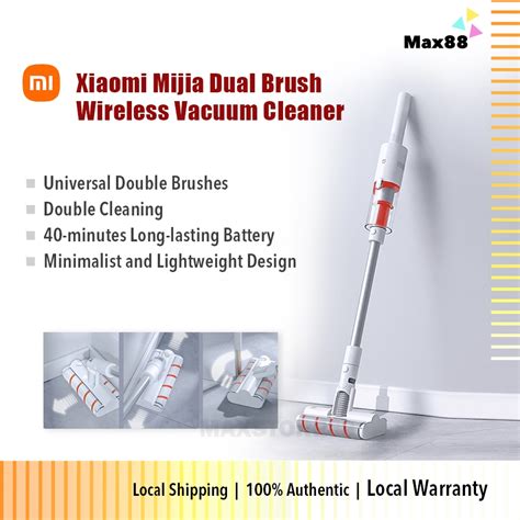 Xiaomi Mijia Dual Brush Wireless Vacuum Cleaner Double Cordless Brushes