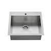 American Standard Edgewater Zero Radius Dual Mount Stainless Steel 25