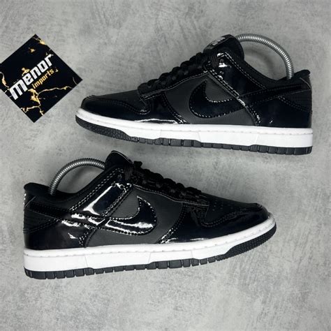 Dunk Low Preto Brilhante Comprar Em Menor Imports