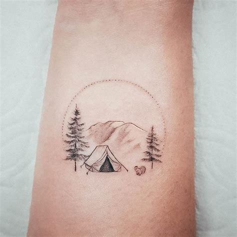 Top 100 Best Camping Tattoos For Women Outdoor Design Ideas