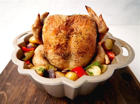 Easy Bundt Pan Roasted Greek Chicken And Vegetables Recipe