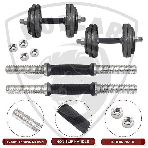 Adjustable Cast Iron Dumbbell Set Bullar Fitness