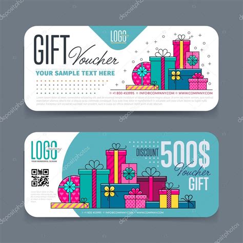 Cheques regalo vector plantilla vector gráfico vectorial