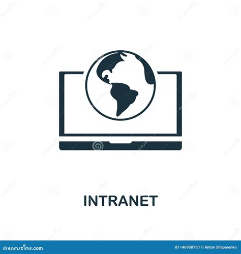 Intranet Icon Creative Element Design From Icons Collection Stock