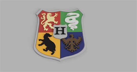 Hogwarts Crest Cut No Mmu Needed By Maddin Download Free Stl Model