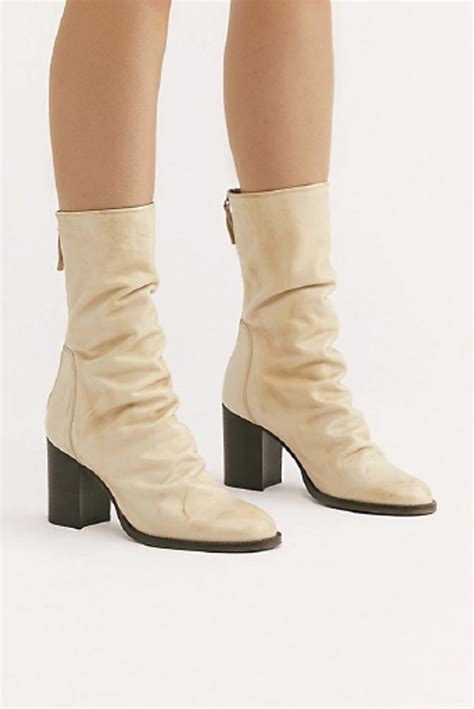 Free People Elle Block Heel Boot Beige