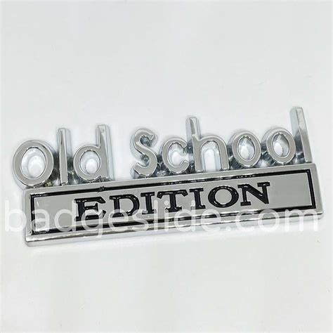 2pack Old School Edition Metal Badge Badgeslide