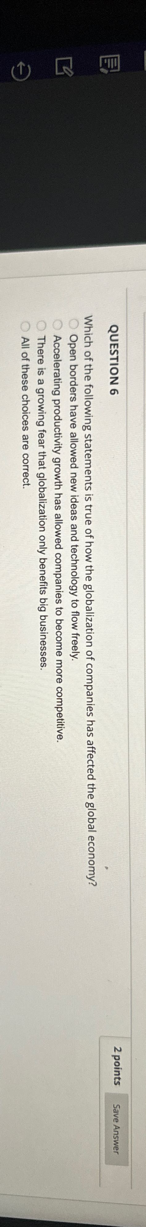 Solved QUESTION 62 PointsWhich Of The Following Statements Chegg