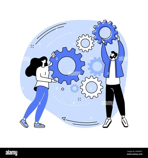 Collaboration Abstract Concept Vector Illustration Stock Vector Image