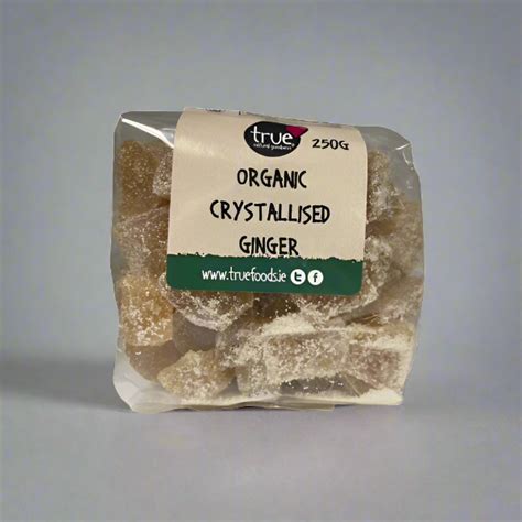 Organic Crystallised Ginger 250g Down To Earth Healthfood Store