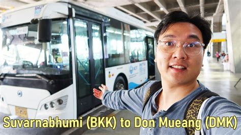 FREE BUS Suvarnabhumi To Don Mueang Airport 2022 2023 Bangkok