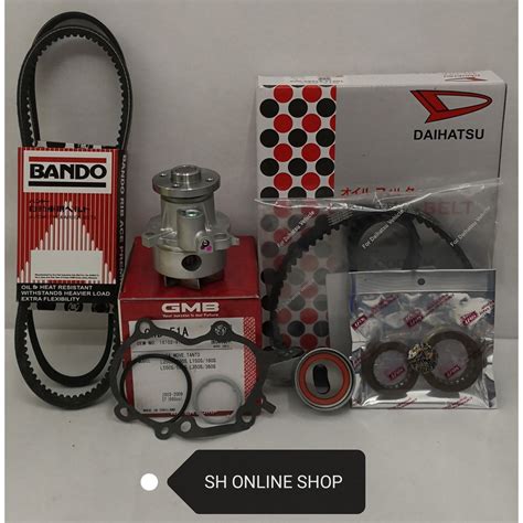 Timing Combo Kit Set Fan Belt Water Pump For Perodua Viva 660 1SET