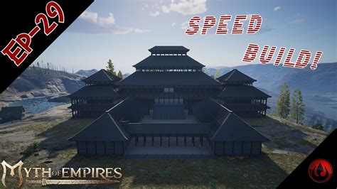 Myth Of Empires Ep 29 Chinese Palace SPEED BUILD YouTube