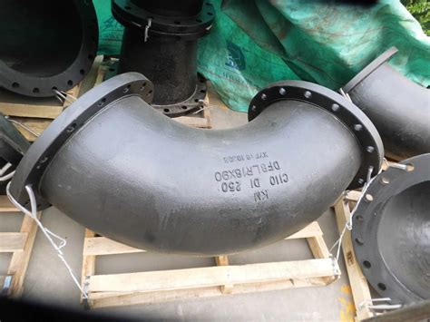 En Iso En Ductile Iron Pipe Degree Double Flanged Bend