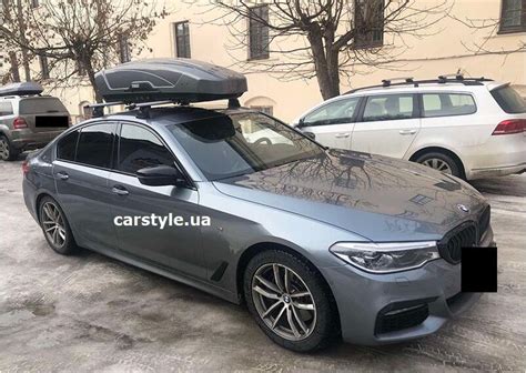 Багажник Thule 753 Wingbar Evo и бокс Thule Motion Xt Sport Titan на Bmw 5 Купити в Києві Carstyle