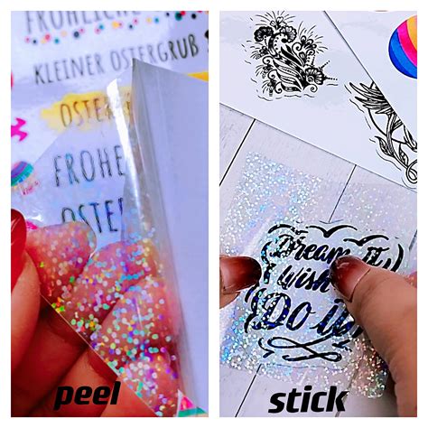 Snapklik 36 Sheets Holographic Sticker Paper Waterproof A4 Size