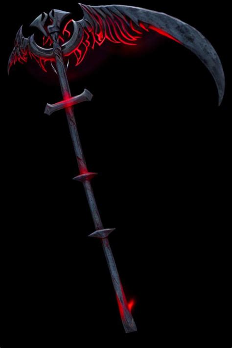 Cursed Scythe With Red Runes On It By Durudz Sandstorm Playground