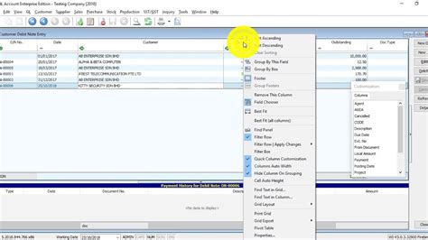 Sql Accounting Software Tutorial Customer Debit Note Youtube