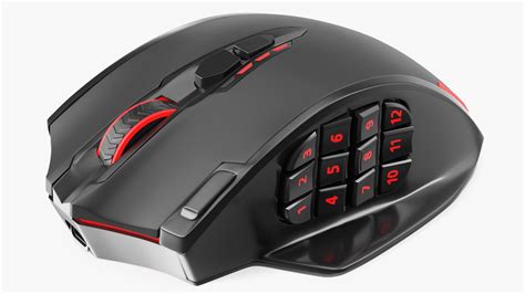 Reddragon IMPACT ELITE Wireless Gaming Mouse Red 3D Model $29 - .max ...