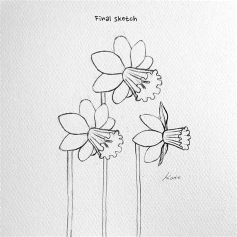 Cute Sketches Of Flowers