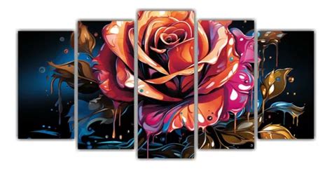 Cinco Canvas Telas Sublimadas Pop Arts Para Comedor X Cm Cuotas