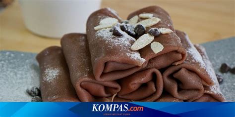 Resep Dadar Gulung Coklat Lumer Isi Vla Cokelat Dan Vanila