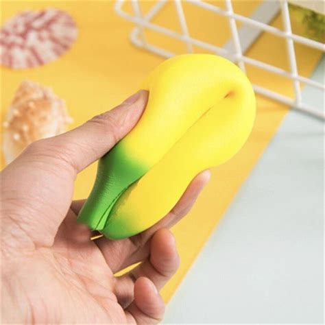 Anti Stress Squishy Banana Toys Slow Rising Squishy Decompression Fruit