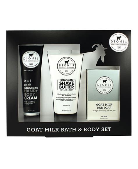 Dionis Mens Goat Milk Bath And Body Set 3 Piece Macys