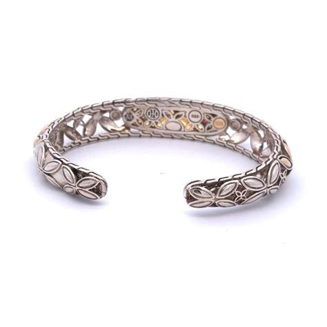 John Hardy Batu Kawung Collection Sterling Silver And 18k Yellow Gold Bracelet For Sale At 1stdibs