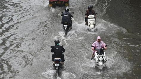 Mumbai Rain City Waterlogged Imd Issues High Tide Alert Orange