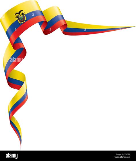 Ecuador Bandera Ilustración Vectorial Sobre Un Fondo Blanco Imagen Vector De Stock Alamy