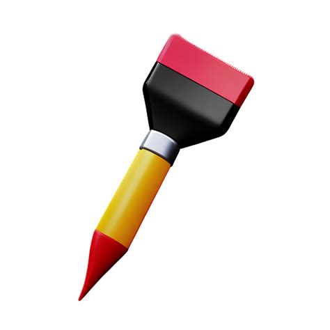 Paint Brush 3d Rendering Icon Illustration 28597206 Png