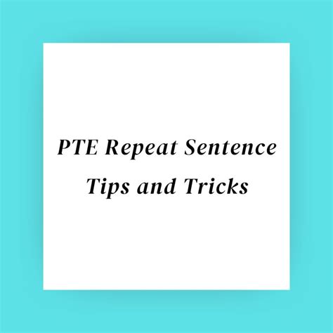 How To Improve Repeat Sentence In PTE Tips And Tricks