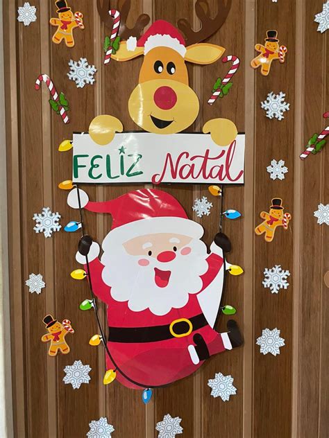 Painel Para Porta Feliz Natal Intervir Cantinho Do Saber Prof