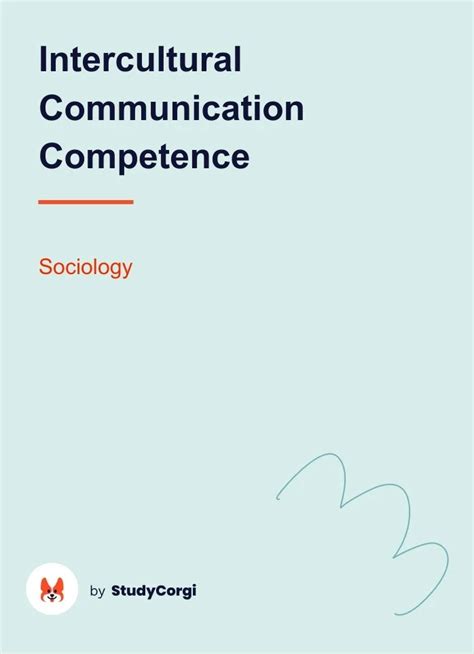 Intercultural Communication Competence Free Essay Example