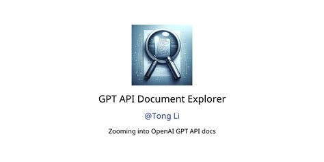 Gpt Api Document Explorer Gpts Features And Functions Examples And