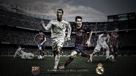 Canvas35 Poster Lionel Messi Und Cristiano Ronaldo F C Barcelona Real