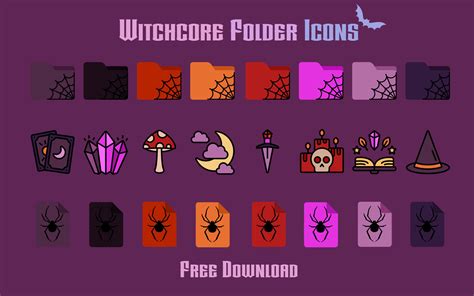 Witchcore Folder Icons For Mac Windows Free Desktop Icons Free