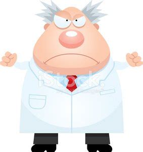 Angry Cartoon Mad Scientist Stock Vector Royalty Free Freeimages